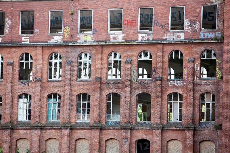 Industrial wasteland since 1999, Hannoversche Gummiwerke Excelsior, Continental AG, Limmer, Hanover, Lower Saxony, Germany, Europe, Industriebrache seit 1999, Hannoversche Gummiwerke Excelsior, Continental AG, Werk Limmer, Hannover, Niedersachsen, Deutschland, Europa