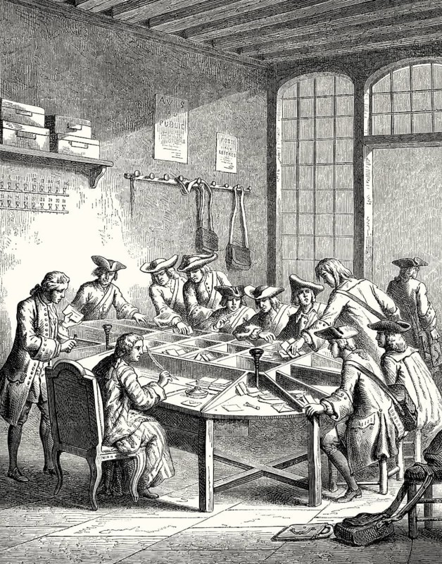 Old General Post Office, Paris, France, 19th century