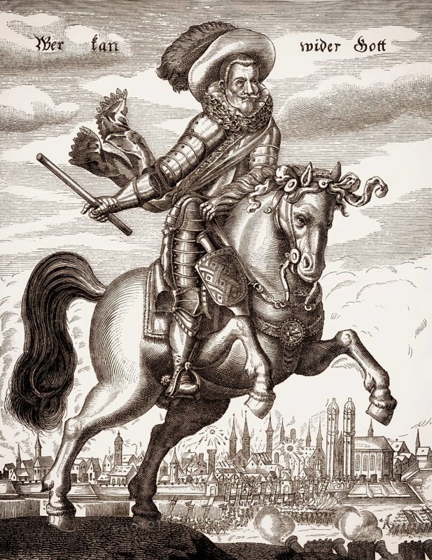 Johann t'Serclaes Count of Tilly, 1559 - 1632, army commander and commander of the Catholic League during the Thirty Years' War