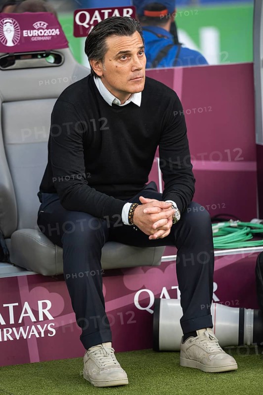 BERLIN, GERMANY - JULY 6, 2024: Euro 2024 quarterfinal match Nederlands vs Turkey (Turkiye) 2:1. Vincenzo Montella head coach of Turkey.