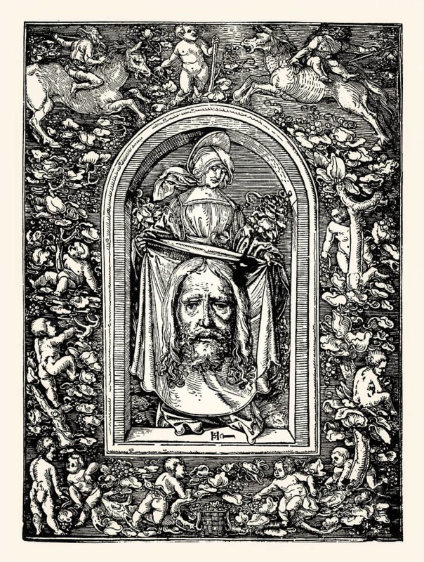 St. Veronica with the Christ's sudarium, Hans Leonhard Schäufelein, 1513, facsimile of the 19th century