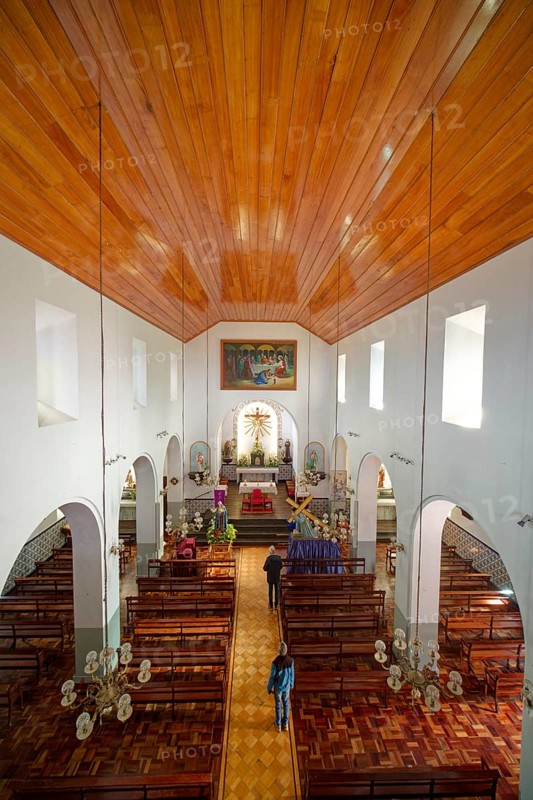 Church of Santa Maria Madalena, interior view, Porto Moniz, Madeira, Portugal
