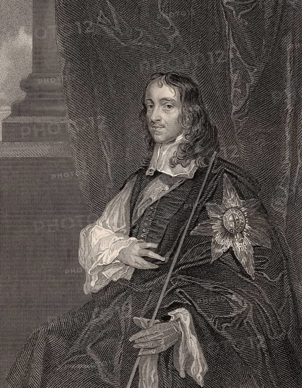 Thomas Wriothesley, 4th Earl of Southampton, 1607-1667, an English statesman, a staunch supporter of King Charles II