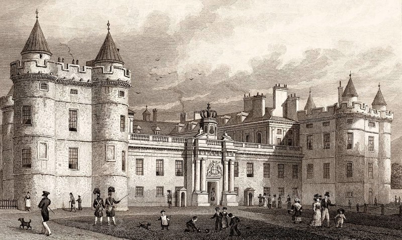 Holyrood Palace, Edinburgh, Scotland, 19th century, from Modern Athens by Th. H. Shepherd