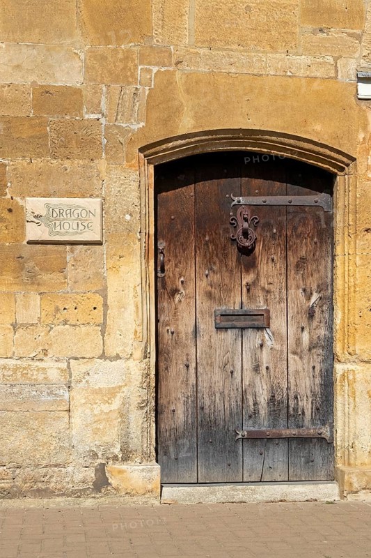 Door, House, Chipping Campden, The Cotswolds, England, Great Britain