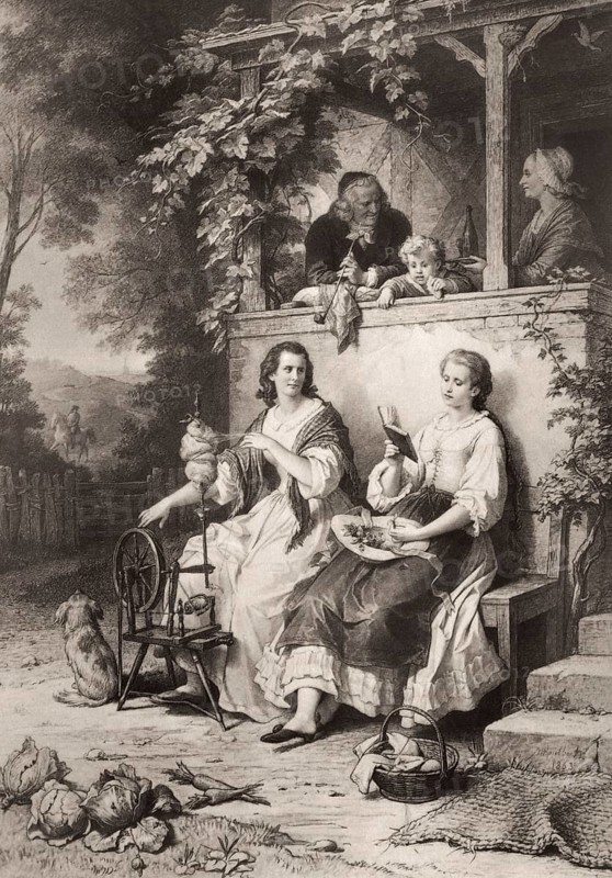 Aus meinem Leben: Dichtung und Wahrheit, From my Life: Poetry and Truth, an autobiography by Johann Wolfgang von Goethe, after Wilhelm von Kaulbach