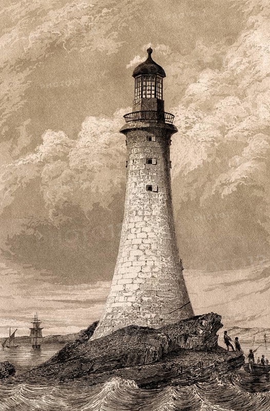 Leuchtturm, Eddystone Rocks, Ärmelkanal, Vereinigtes Königreich, 18.