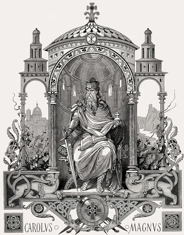 The throne of Emperor Charlemagne