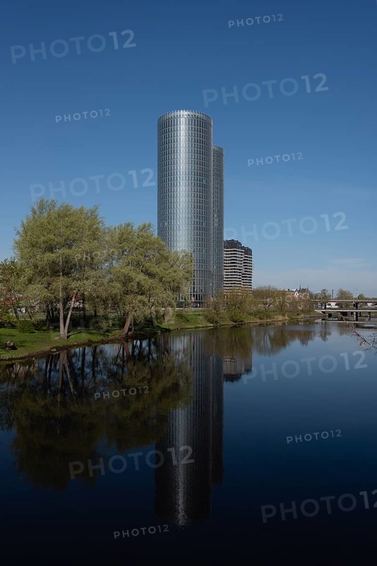 Zunda Towers, part of the modern skyline of the Latvian capital, Riga, Latvia