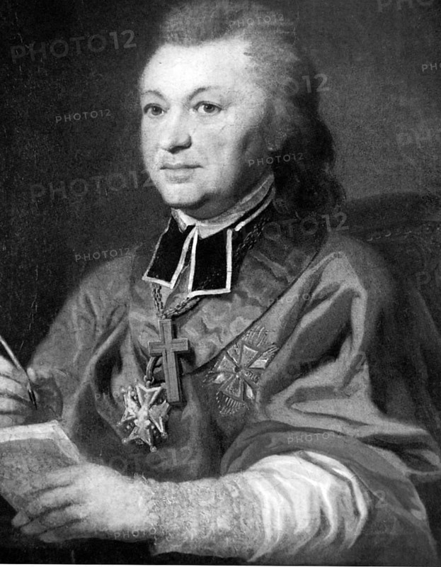 Joseph Kasimir Korwin Kossakowski, (16 March 1738 - 9 May 1794) was a Polish-Lithuanian clergyman, Bishop of Livonia and Coadjutor of Vilnius, poet, playwright, memoirist and translator, digitally enhanced reproduction of a 19th century original, historical