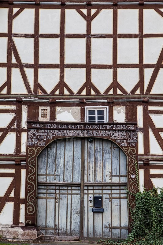 Old timber-framed house, built 1770, Germany