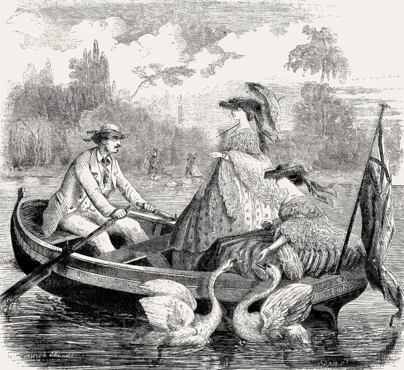 Parisian fashion, 1857