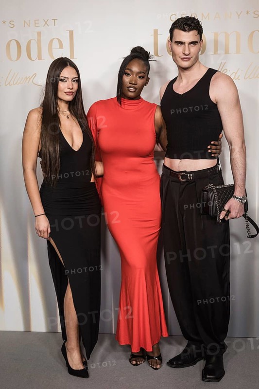 Xenia Tsilikova, Lydwine Nitidem and Frieder Sell at the preview of the 21st season Germany s Next Topmodel - by Heidi Klum on 09.02.2026 at Zoopalast Berlin