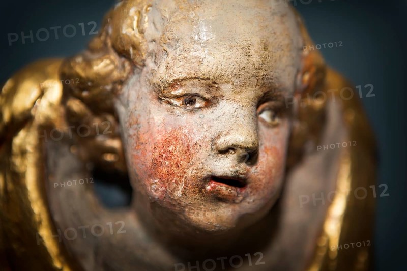 Angel, St.Michael Church, Kirchbrak, district of Holzminden, Weserbergland, Lower Saxony, Germany