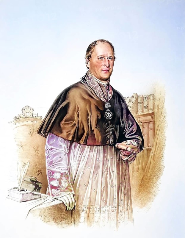 Johann Chrysostomos Gieldanowski, rector of the episcopal seminary in Tarnow. Inspector of elementary schools, consistorial councillor, Historical, digitally restored reproduction from a 19th century original, Record date not stated