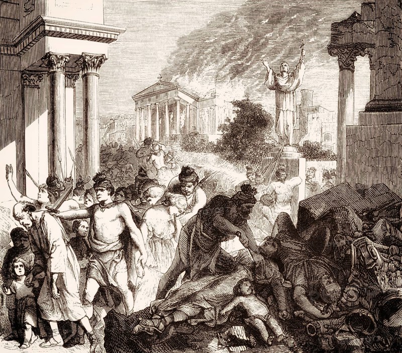 Genseric sacking Rome, 455 AD