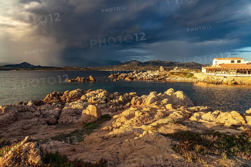 Rocks on the coast of La Tonnara near Bonifacio, Corsica, France