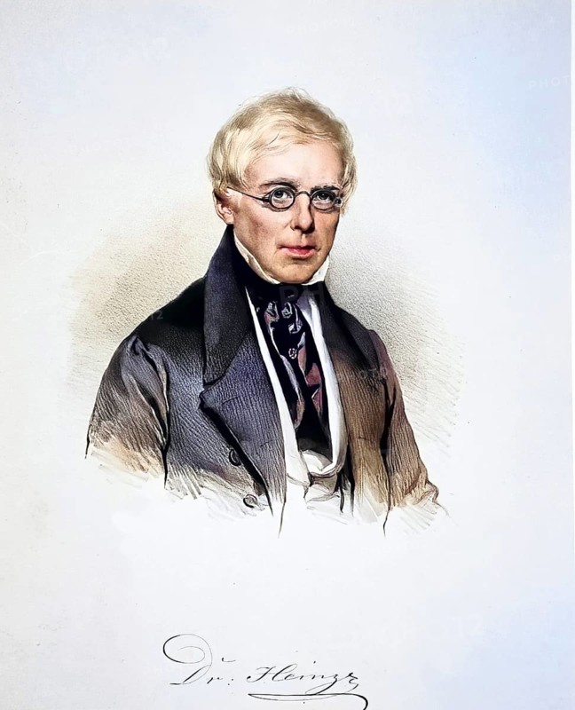Dr med Johann Heinze, retired regimental physician around 1840 in Vienna, Historical, digitally restored reproduction from a 19th century original, Record date not stated