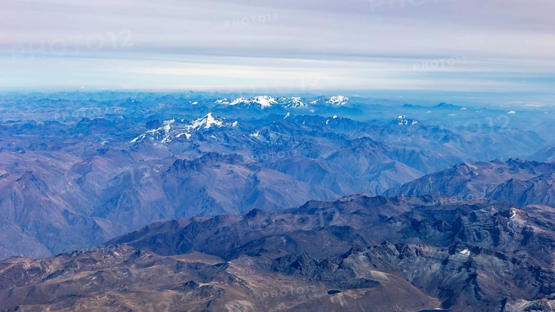 Flight from Lima to Cusco, Andes, Peru