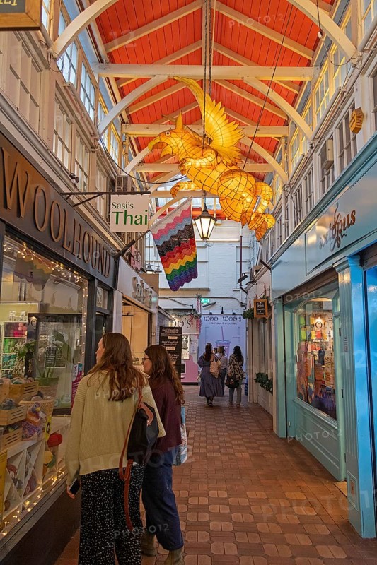Interior view, Covered Market, Oxford, England, Great Britain