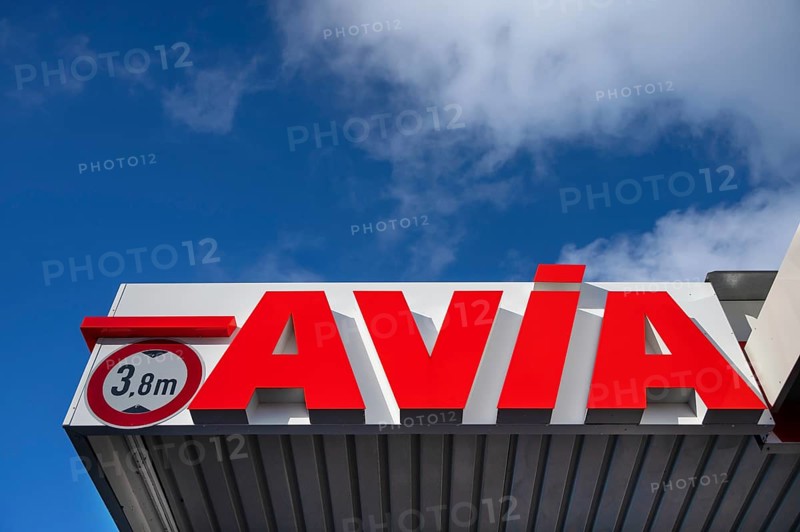 Logo at the Avia gas station, Franconia, Bavaria, Germany