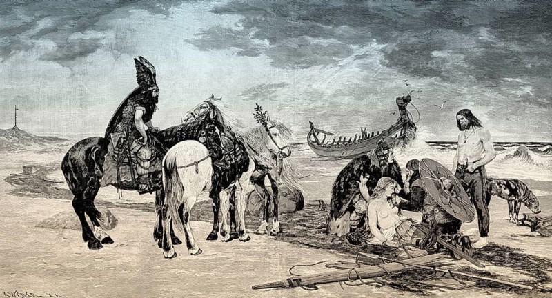 North Germanic Coast Guard rescuing castaways