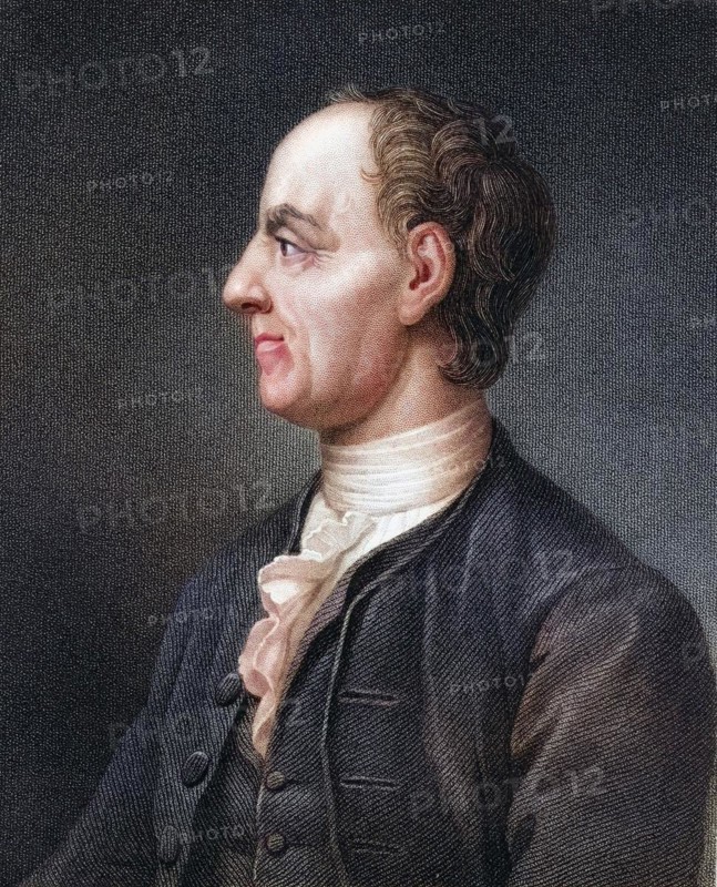 Leonhard Euler 1707-1783, Swiss mathematician and physicist. From the book Gallery of Portraits, published in 1833, Historical, digitally restored reproduction from a 19th century original, Record date not stated