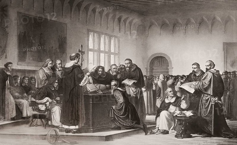 Galileo Galilei before the Roman Inquisition, 1632