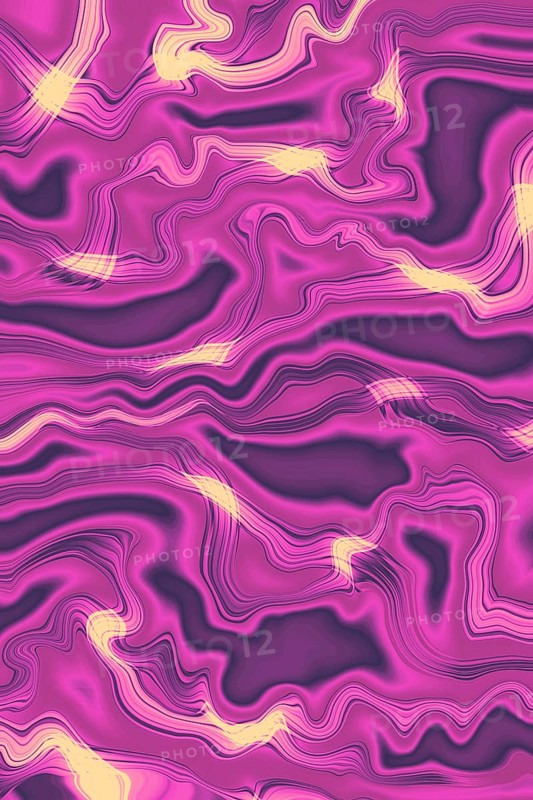 Abstract design with fluid, swirling patterns in vibrant pink and yellow tones, resembling marble. The dynamic flow and bold colors create an energetic and captivating visual effect