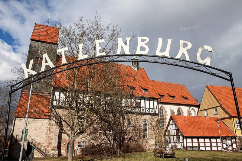 Katlenburg castle, St. Johannes church, Katlenburg-Lindau, district of Northeim, Lower Saxony, Germany