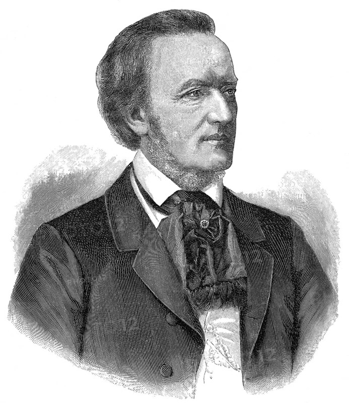 Wilhelm Richard Wagner 1813 - 1883, a German composer, playwright, philosopher, poet, writer, theater director and conductor, Portrait von Wilhelm Richard Wagner, 1813 - 1883, ein deutscher Komponist, Dramatiker, Philosoph, Dichter, Schriftsteller, Theaterregisseur und Dirigent