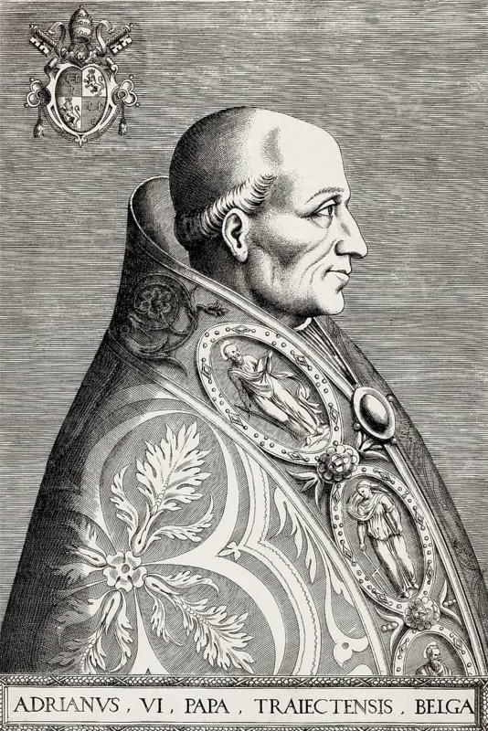 Pope Adrian VI, 1459 – 1523, Bishop of Rome from 1522 to his death