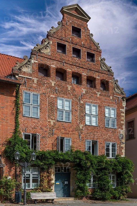 Heinrich Heine House, a patrician house from the 15th/16th century, parental home of the poet Heinrich Heine, Lü+neburg, Lower Saxony, Germany