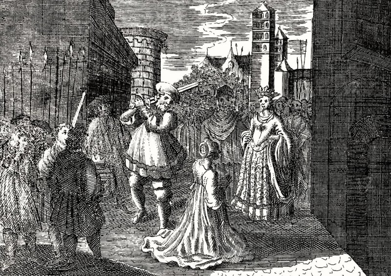 King John of Leiden beheading his wife, anabaptist dominion of Münster, 1534