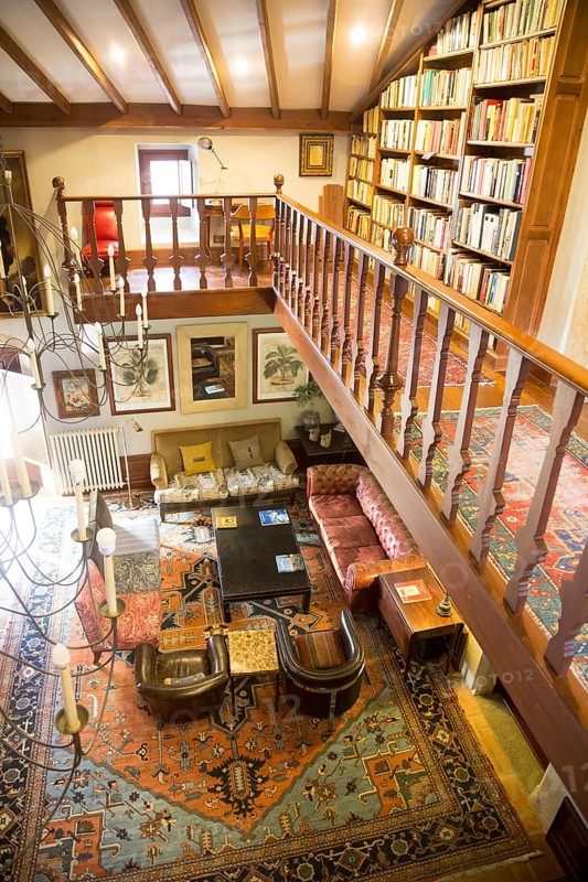 Interior of Palacio Chaves Hotel, historic medieval town of Trujillo, Caceres province, Extremadura, Spain