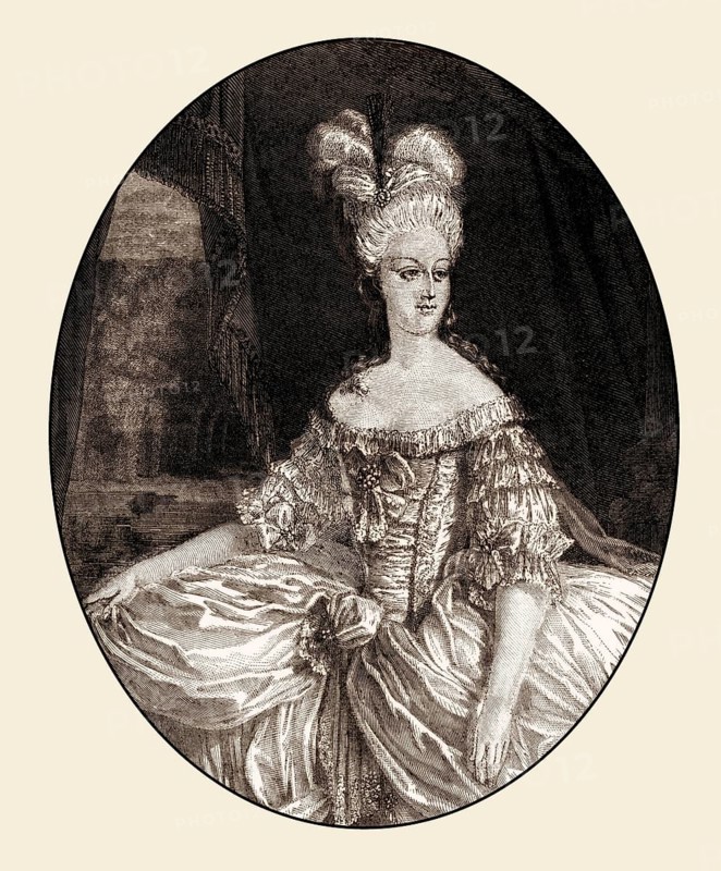 Marie Antoinette or Maria Antonia Josepha Johanna, 1755, 1793, Queen of France