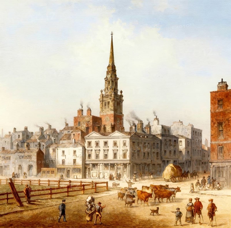Ray Street, Clerkenwell, 1820, London, UK