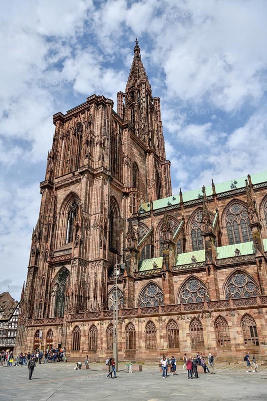 Cathédrale Notre Dame de Strasbourg, Strasbourg Cathedral, Unesco World Heritage Site, Strasbourg, Département Bas-Rhin, Alsace, France