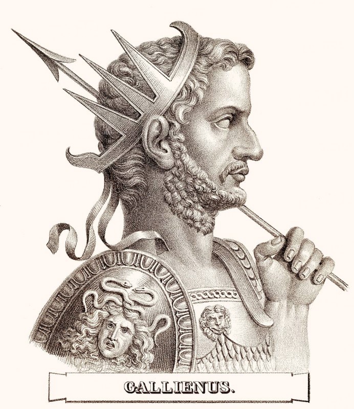 Gallienus, ca. 218-268, römischer Kaiser