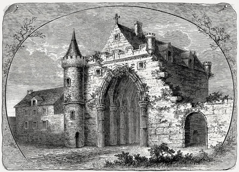 Gate of Holyrood Abbey, Edinburgh, Scotland, 17th century