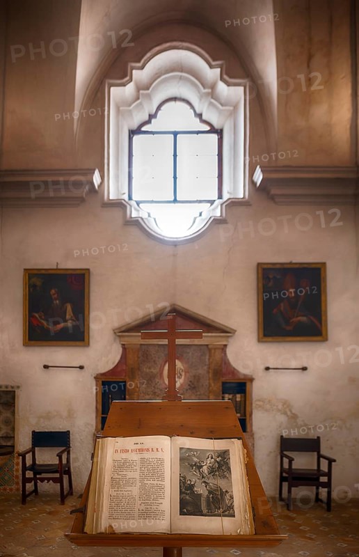 Interior view, Chapel of the Charterhouse, Church Iglesia de la Cartuja, Real Cartuja (Royal Carthusian Monastery), Valldemossa, Tramuntana Mountains, Serra de Tramuntana, Majorca, Balearic Islands, Balearic Islands, Spain