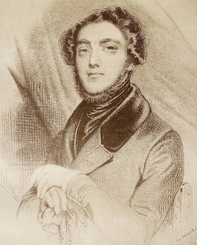 Eugene Sue, real name Joseph-Marie Sue (10 December 1804 - 3 August 1857) was a French writer, digitally enhanced reproduction of a 19th century original, historical