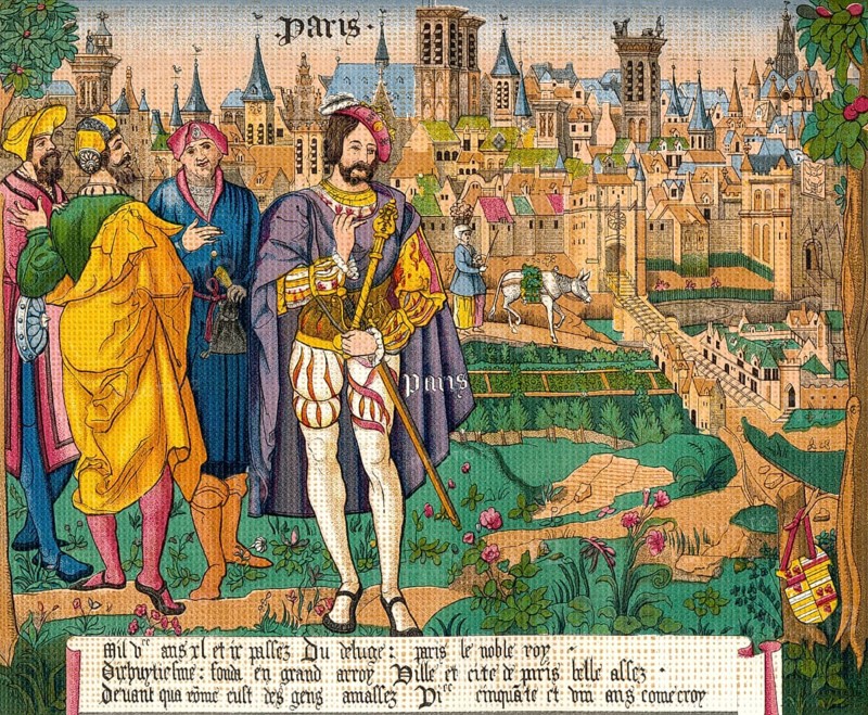 Mediaeval Paris, tapestry of the 15th century