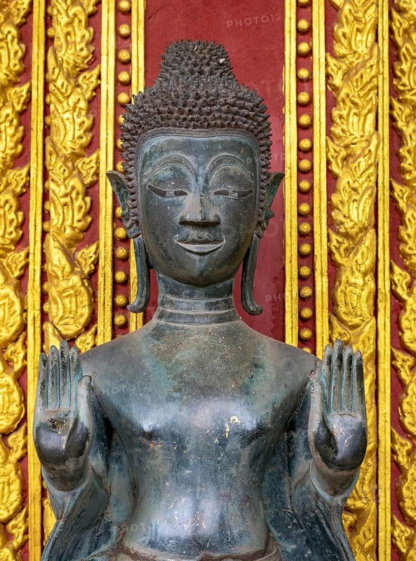 Buddha statue at Haw Phra Kaew or Ho Phrakeo Museum, Vientiane, Laos