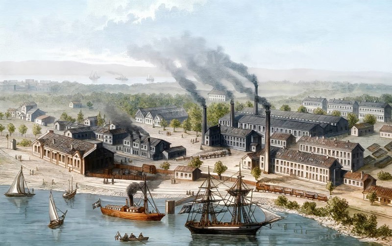 Jönköping Tändstickfabrik, Matchstick industry in Jönköping, Sweden, 19th century