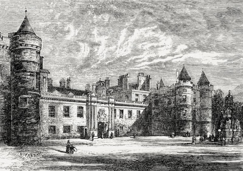 Palace of Holyroodhouse, Westfront, Edinburgh, Scotland, 18th century