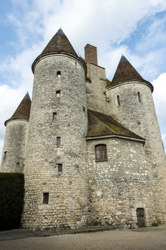 Nemours. Medieval castle of 12 century. Seine-et Marne department. Ile-de-France. France. Europe