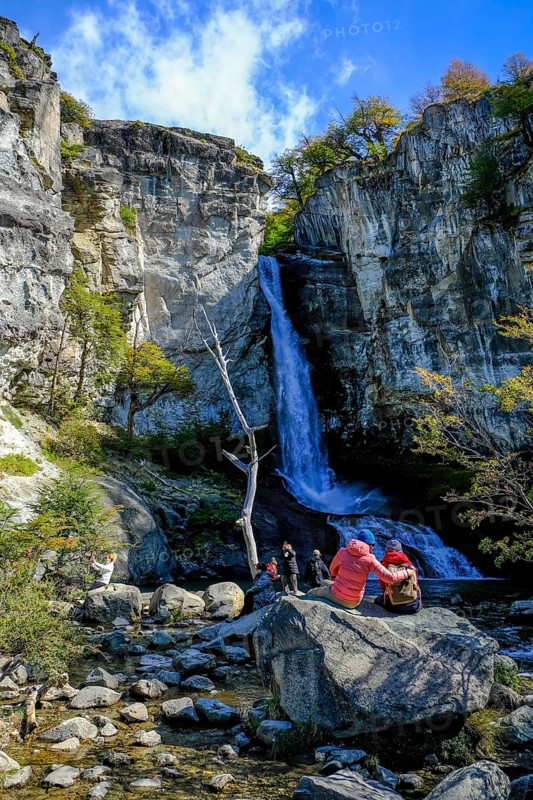 El Chaltén, Patagonia, Argentina, Chorrillo del Salto waterfall in the Parque Nacional Los Glacieres