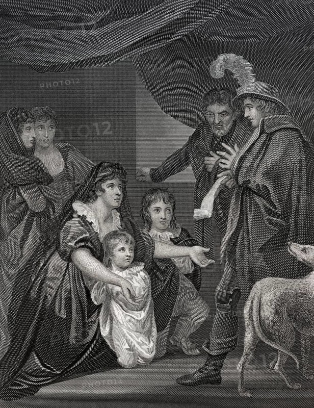 Elizabeth Woodville, 1437-1492, und ihre Kinder, mit Edward IV, 1464