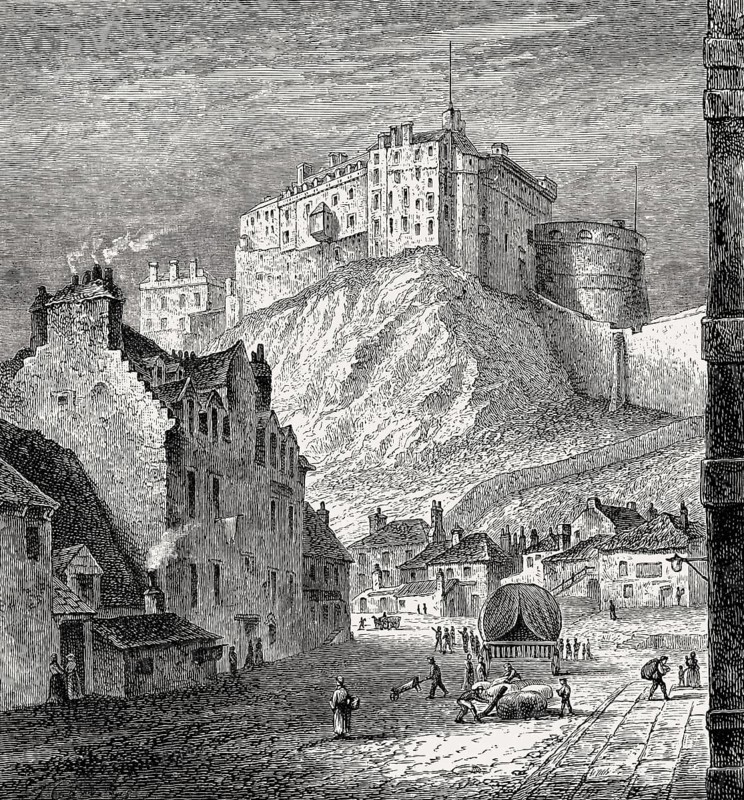 Edinburgh Castle, 1825, Scotland, United Kingdom